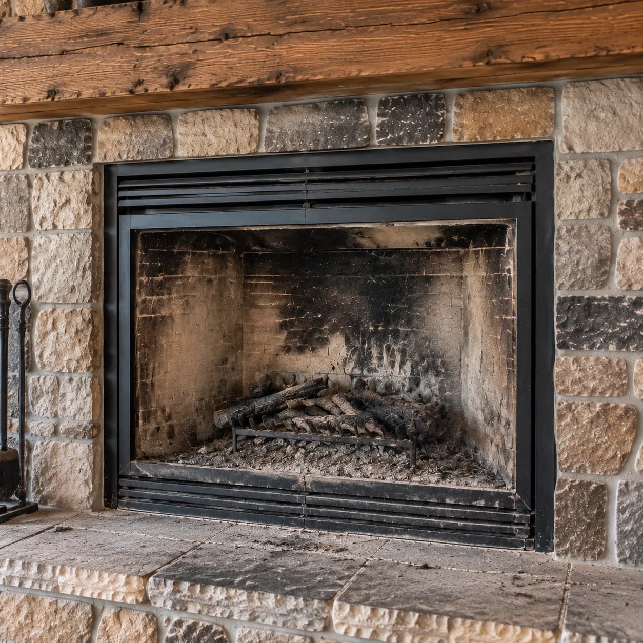 Seasonal Fireplace Service — Before