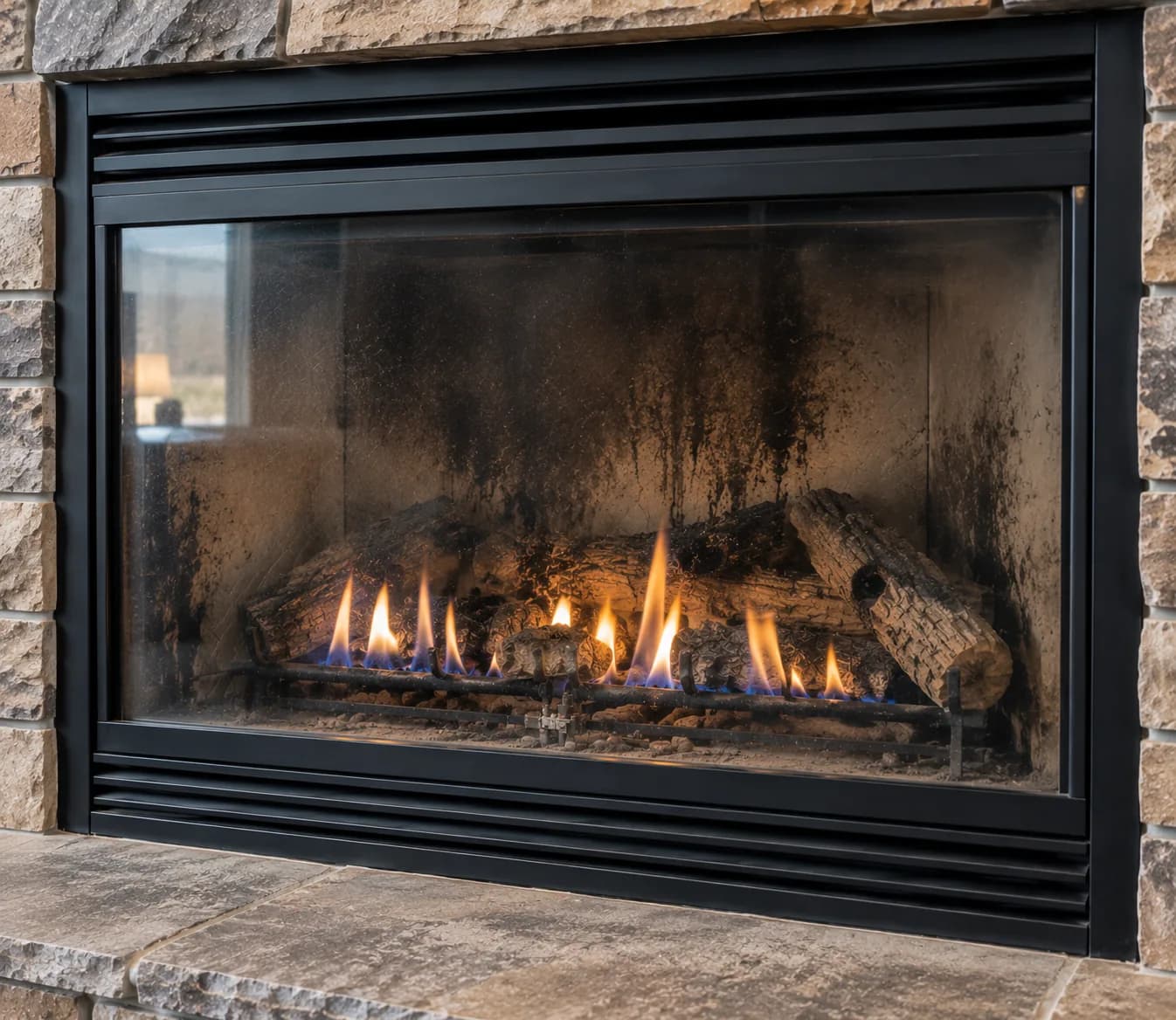 Soot and Flame Pattern Repair — Before