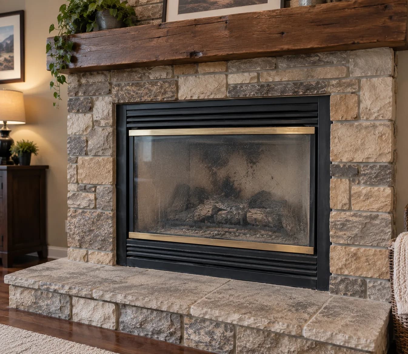 Fireplace Upgrade Planning — Before